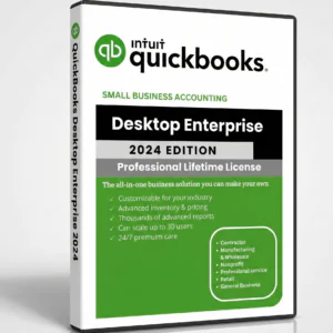 uickBooks Desktop Enterprise 2024 lifetime license CD version