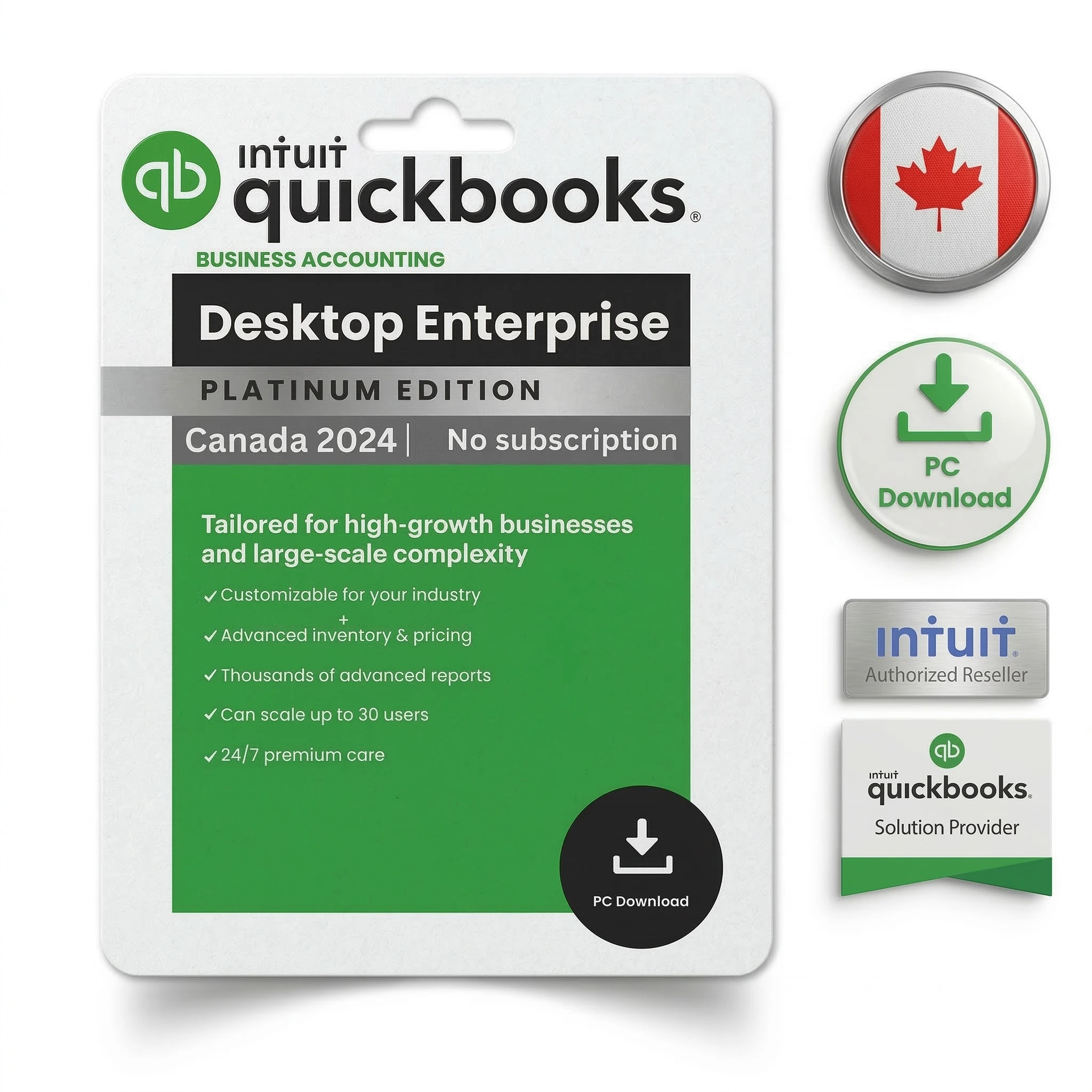 QuickBooks Desktop Enterprise 2024 Canada – No Subscription
